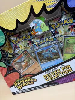 Pokemon TCG Ascended Heroes First Partner Deluxe Pin Collection SEALED - Image 5
