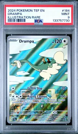 Drampa 184/162 SV05: Temporal Forces Holo Ilustration Rare PSA 9 - Image 1