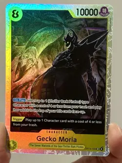 Gecko Moria OP14-104 The Azure Sea's Seven Foil One Piece English NM - Image 1