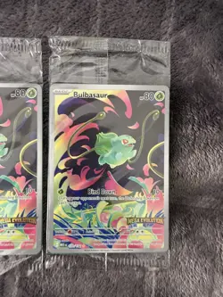 Lot of 3 Bulbasaur Illustration Rare Mega Evolution 133/132 Sealed Stamped Promo - Image 4