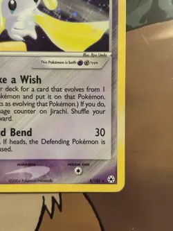 Pokemon TCG Jirachi Reverse Holo Card 8/101 EX Hidden Legends NM - Image 4