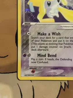 Pokemon TCG Jirachi Reverse Holo Card 8/101 EX Hidden Legends NM - Image 5