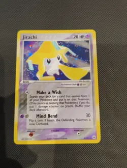 Pokemon TCG Jirachi EX Hidden Legends Holo Card 8/101 LP - Image 1