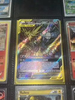 Pokemon TCG Articuno Zapdos Moltres GX Tag Team Card. NM - Image 1