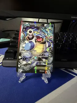 Pokemon TCG Blastoise EX Promo Holo Rare Card XY122 LP - Image 1