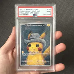 PSA 9 Van Gogh Pikachu with Grey Felt Hat SVP EN 085 Black Star Pokemon Card - Image 3