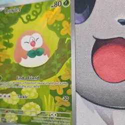 Pokemon Rowlet Full Art Holo POR 090/088 Basic English TCG Card - Image 4