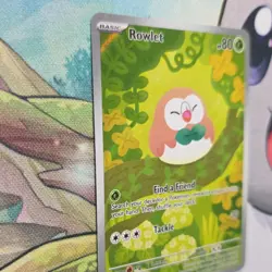 Pokemon Rowlet Full Art Holo POR 090/088 Basic English TCG Card - Image 5