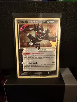 Pokemon Greninja Gold Star SWSH144 Celebrations Black Star Promo NM - Image 1