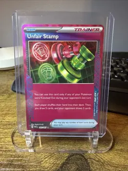 Pokemon TCG Unfair Stamp ACE SPEC Rare Sv06 Twilight Masquerade 165/167 Holo - Image 1