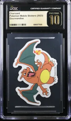 Charizard Gourmadise Sticker Pokemon 2023 CGC 10 PRISTINE - Image 1
