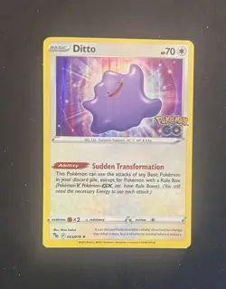 Pokemon Ditto Holo 053/078 Pokemon GO NM - Image 1