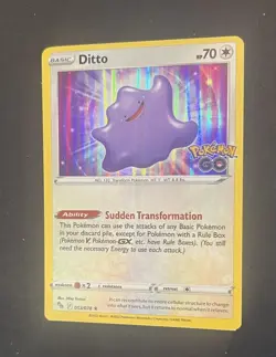 Pokemon Ditto Holo 053/078 Pokemon GO NM - Image 3