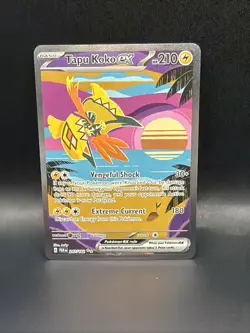 Pokemon TCG Tapu Koko ex #247/182 Scarlet & Violet: Paradox Rift Holo - Image 1