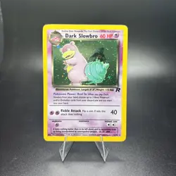 1999 Pokemon Team Rocket Dark Slowbro Holo 12/82 WOTC NM Vintage Near Mint -g - Image 1
