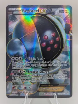 MP Registeel EX 122/124 Dragons Exalted Ultra Rare Full Art Holo Pokemon Card - Image 1