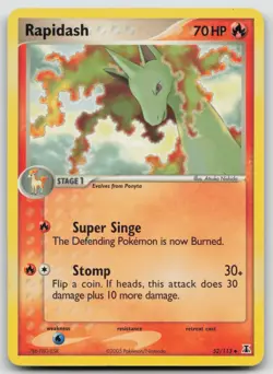 Rapidash 52/113 Delta Species Uncommon Pokemon TCG Card - Image 1
