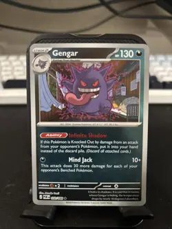 Pokemon TCG Mega Evolution Perfect Order Gengar Reverse Holo Rare 050/088. - Image 1