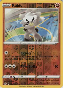 Kubfu 093/198 Common Chilling Reign Pokemon Reverse Holo Near Mint - Image 1