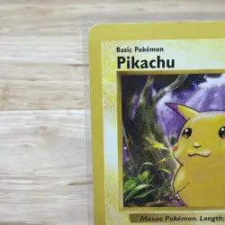 Pikachu (Red Cheeks) Base Set Shadowless 58/102 Regular Pokemon Card LP - Image 2