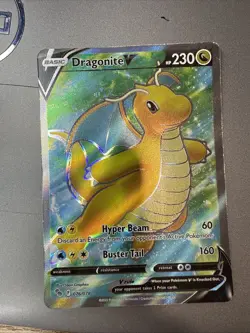 Pokemon Go "Dragonite V" 76/78 / Ultra Rare / Near Mint - Image 1