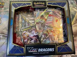 Pokemon TCG Vmax Dragons Premium Collection 2022 Factory Sealed 11 Packs Inside - Image 1
