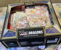 Pokemon TCG Vmax Dragons Premium Collection 2022 Factory Sealed 11 Packs Inside - Image 2