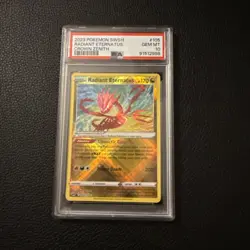 Pokemon Sword & Shield Crown Zenith # 105 Radiant Eternatus PSA 10 Card GEM MINT - Image 1