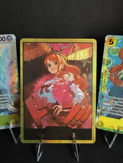 One Piece Card Nami Alt Art and SR EB03-053 & Gold Don - Image 2