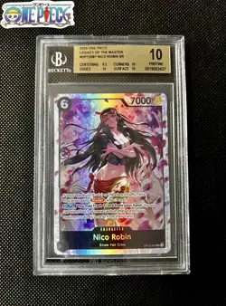 One Piece Card Game 🏴‍☠OP12 - 087 NICO ROBIN SR FOIL Graded BGS 10 - Image 1
