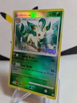 Pokemon TCG Majestic Dawn - Leafeon # 24/100 Reverse Holo Platinum Stamp - LP - Image 2