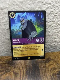 Disney Lorcana Hades-Looking for a Deal Character Card 56/204 Hercules TCG - Image 1