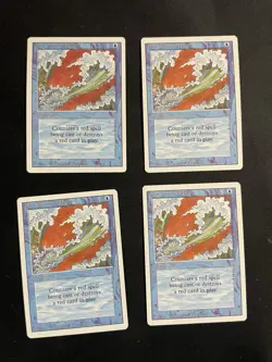 MtG X4 Blue Elemental Blast Revised Magic the Gathering - Image 1