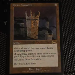 Magic: The Gathering Grim Monolith Artifact Card 126/143 1999 Chippy Regular - Image 1