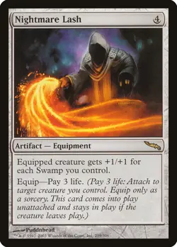 Nightmare Lash Mirrodin NM Artifact Rare MAGIC THE GATHERING MTG CARD ABUGames - Image 1