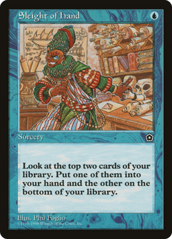 Sleight of Hand (HP) Portal Second Age P02 Magic MTG - Image 1