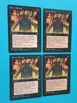 Magic the Gathering MTG Ice Age BURNT OFFERING X 4 LP/EX C 1995! - Image 2