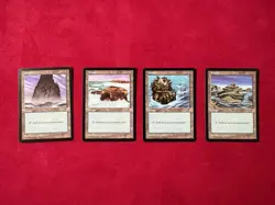 Complete Island Set 4 Cards - Tempest Vintage Magic The Gathering MTG Classic - Image 1