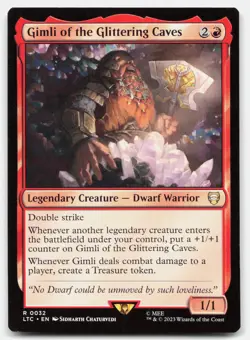 Gimli of the Glittering Caves #32 (NM) Lord of the Rings LTC Magic MTG - Image 1