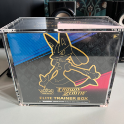 Pokemon TCG Crown Zenith Elite Trainer Box ETB New and Sealed with acrylic case - Image 1