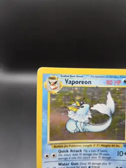Pokemon TCG Vaporeon Jungle 12/64 Unlimited Holo - MPU - Image 2