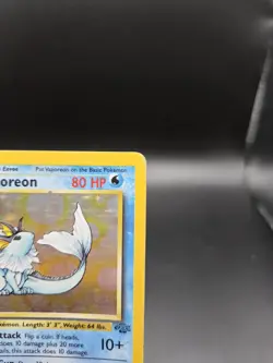 Pokemon TCG Vaporeon Jungle 12/64 Unlimited Holo - MPU - Image 3