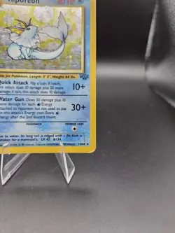Pokemon TCG Vaporeon Jungle 12/64 Unlimited Holo - MPU - Image 4