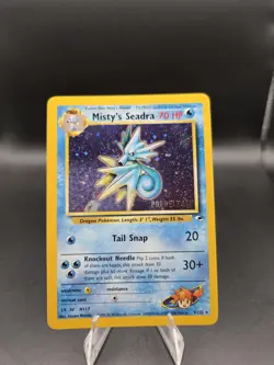 2000 Pokemon Gym Heroes #9 Misty's Seadra Holo Prerelease Promo Card - Image 1