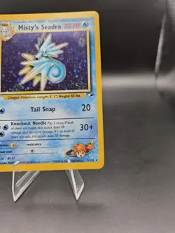 2000 Pokemon Gym Heroes #9 Misty's Seadra Holo Prerelease Promo Card - Image 4