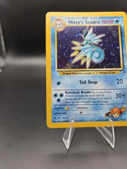 2000 Pokemon Gym Heroes #9 Misty's Seadra Holo Prerelease Promo Card - Image 5