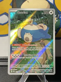 Pokemon TCG Snorlax 051 Sv: Scarlet & Violet 151 Black Star Promo Holo NM - Image 1
