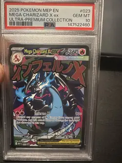 Mega Charizard X ex Pokemon MEP EN Ultra-Premium Collection PSA 10 GEM MINT - Image 1