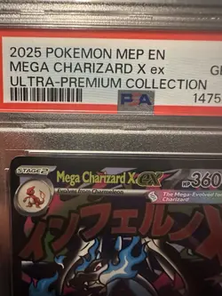 Mega Charizard X ex Pokemon MEP EN Ultra-Premium Collection PSA 10 GEM MINT - Image 2