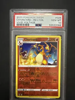 Charizard #025/185 Reverse Foil Vivid Voltage Pokemon 2020 GEM MINT PSA 10 - Image 1